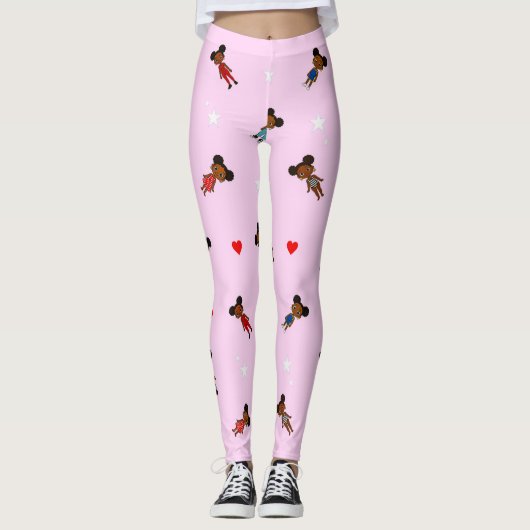 Afro Puff Leggings (Voorkant)