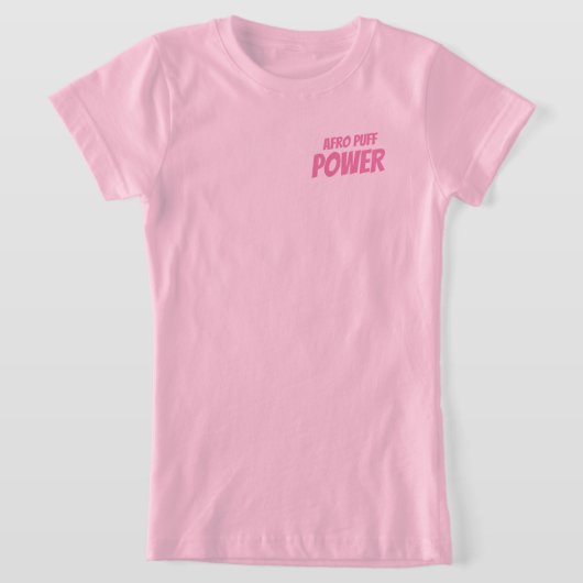 Afro Puff Power T-shirt (Laagn)