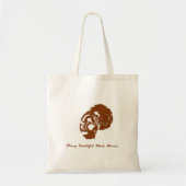 Afro Puff Sista Canvas tas (Voorkant)