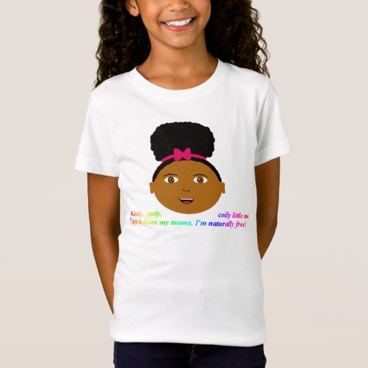 Afro puff t-shirt (Voorkant)