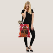 Afro Puffs Shoulder Tas (Op model)