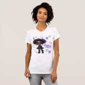 Afro Punk onbevreesd authentiek dames T-shirt (Voorkant volledig)