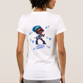Afro Punk Wild & Beautiful Dames T-shirt (Achterkant)