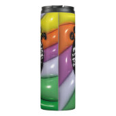 Afro Queen 3D Opgeblazen Tumbler Thermosbeker (Achterkant)