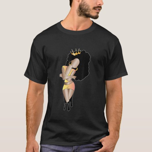Afro Queen African Women 2 T-shirt (Voorkant)
