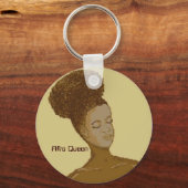 Afro Queen Sleutelhanger (Voorkant)
