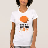 Afro Queen TROTSE ZWART GEPUBLICEERD AUTEUR T-shirt (Voorkant)