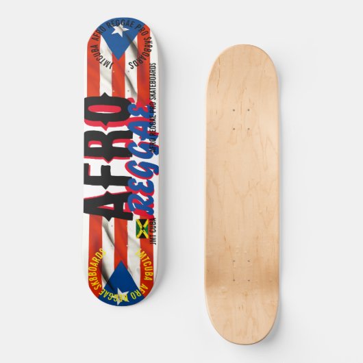 AFRO REGGAE JMT CUBA 8 1/4" Skateboard Deck (Voorkant)
