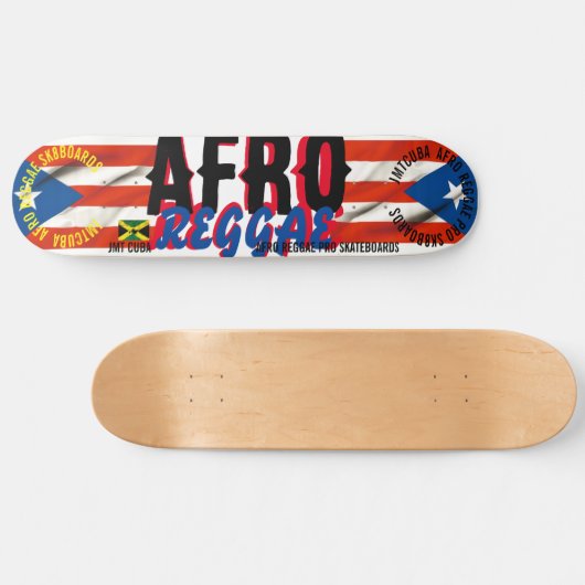 AFRO REGGAE JMT CUBA 8 1/4" Skateboard Deck (Horizontaal)
