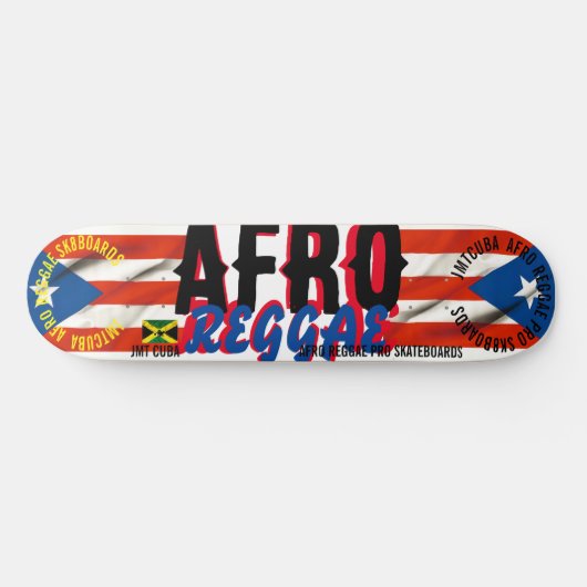 AFRO REGGAE JMT CUBA 8 1/4" Skateboard Deck (Horizontaal)