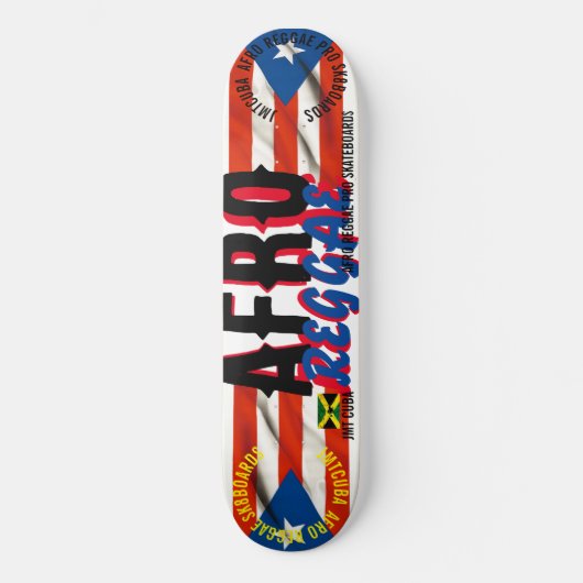 AFRO REGGAE  JMT CUBA 8 1/4" Skateboard Dek (Voorkant)