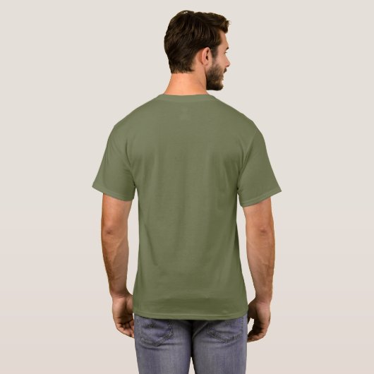Afro rock gitarist t-shirt (Achterkant volledig)