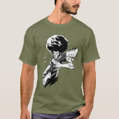 Afro rock gitarist t-shirt (Voorkant)