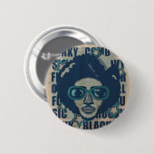 AFRO RONDE BUTTON 5,7 CM (Voorkant /achterkant)