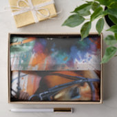 Afro Ruiter Vrouw - Westerne Paardenrijder II Tissuepapier (Geschenk)