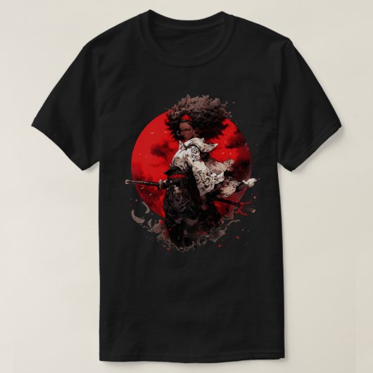 Afro Samurai Girl T-shirt (Design voorkant)