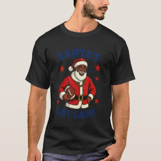Afro Santau2019s Heeft Game Sport Thema Voetbal Ch T-shirt