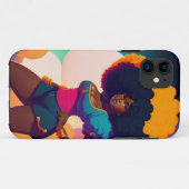Afro Sassy Black Girl International Women's Day Case-Mate iPhone Case (Achterkant (horizontaal))