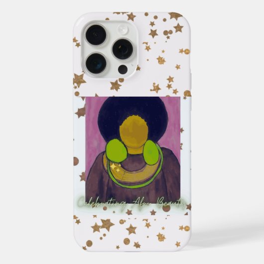 Afro Schoonheid Vieren iPhone Hoesje (Achterkant)