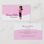 Afro Seamstress logo visitekaartjes (Voorkant / Achterkant)