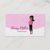 Afro Seamstress logo visitekaartjes (Voorkant)