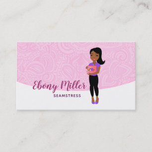 Afro Seamstress logo visitekaartjes