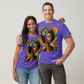 Afro Soul Diva Vibrant Art T-shirt (Unisex)
