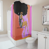 Afro Soul Shower Curtain Douchegordijn (In situ)