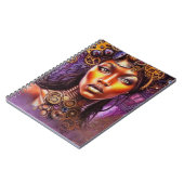 Afro Steampunk Geïnspireerde kunst Notitieboek (Linkerzijde)