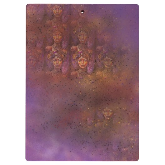 Afro Steampunk Inspired Art  Klembord (Achterkant)