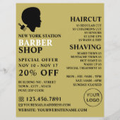 Afro stijl, heren kappers advertenties flyer (Voorkant)