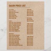 Afro stijl, kapper, kapsalon reclame flyer (Achterkant)