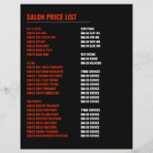 Afro stijl, kapper, kapsalon reclame flyer (Achterkant)