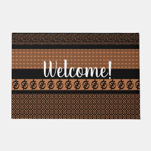 Afro-stijlaanpassingspatroon op maat deurmat (Voorkant)