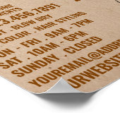 Afro Style, Hair Stylist, Hair Salon Adverteren Poster (Hoek)