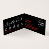 Afro Style, Hair Stylist, Hair Salon Loyalty Card Visitekaartje (Binnen)