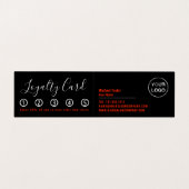 Afro Style, Hair Stylist, Hair Salon Loyalty Card Visitekaartje (Binnenkant ongevouwen)