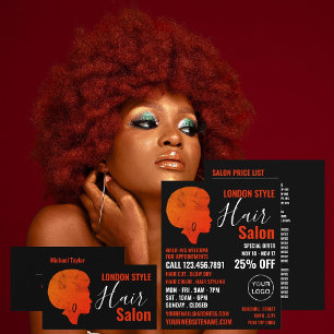 Afro Style, Hair Stylist, Hair Salon Visitekaartje