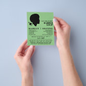 Afro Style, Mannen Barbers Adverteren Flyer (Hand)