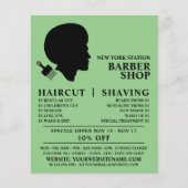 Afro Style, Mannen Barbers Adverteren Flyer (Voorkant)