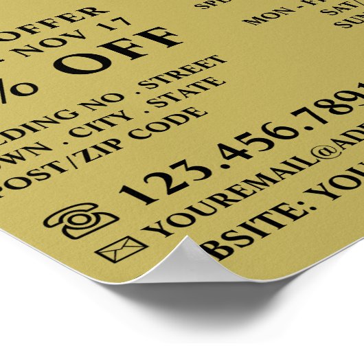 Afro Style, Mannen Barbers Adverteren Poster (Hoek)