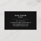 Afro Style, Mannen Barbers Visitekaartje (Achterkant)