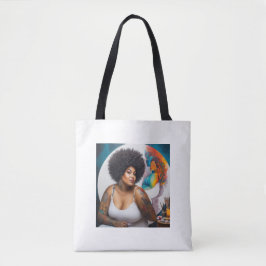 Afro tol tote bag