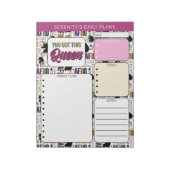 Afro Unicorn Bold Pattern Notitieblok (Linkerzijde)