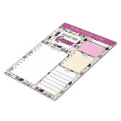 Afro Unicorn Bold Pattern Notitieblok (Schuin)