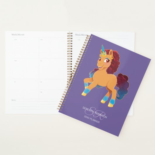 Afro Unicorn | Divine Prancing Planner (Display)