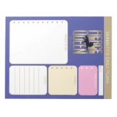 Afro Unicorn Fierce Queen Notitieblok (Voorkant)