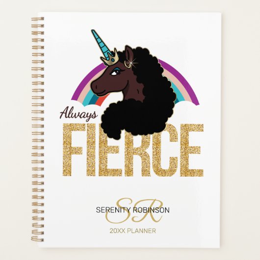 Afro Unicorn | Magical - Always Fierce Planner (Voorkant)