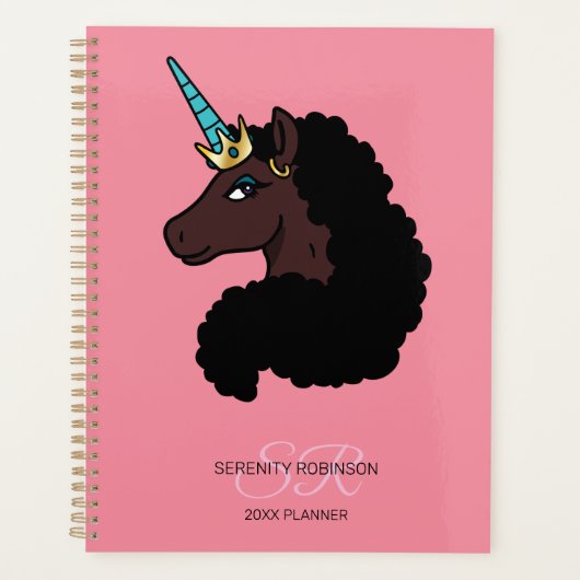 Afro Unicorn | Magical Planner (Voorkant)