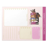 Afro Unicorn Queen Design Notitieblok (Voorkant)